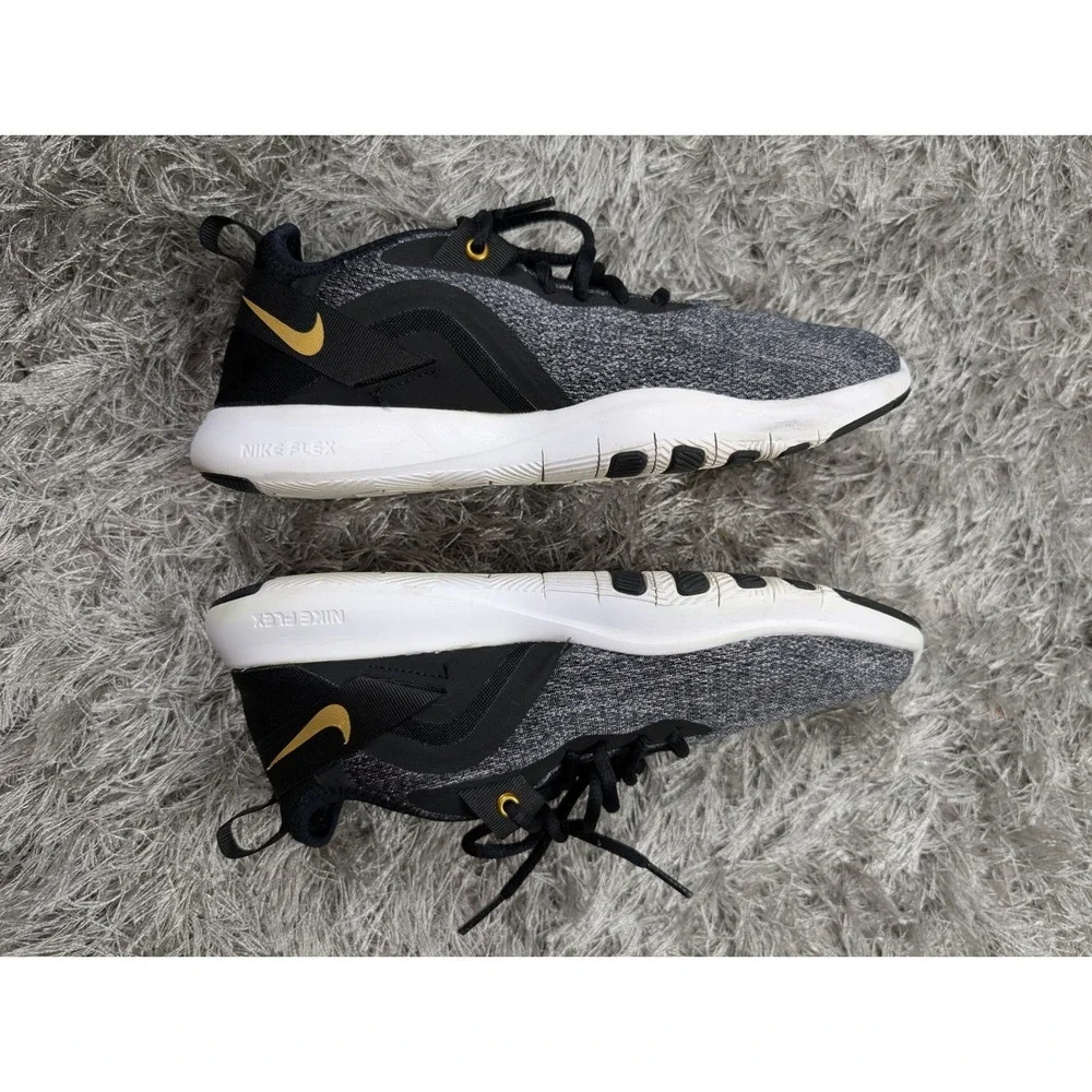 Nike Flex TR 9 Womens Training Shoes Black‎ Gold AQ7491-003 Size 8